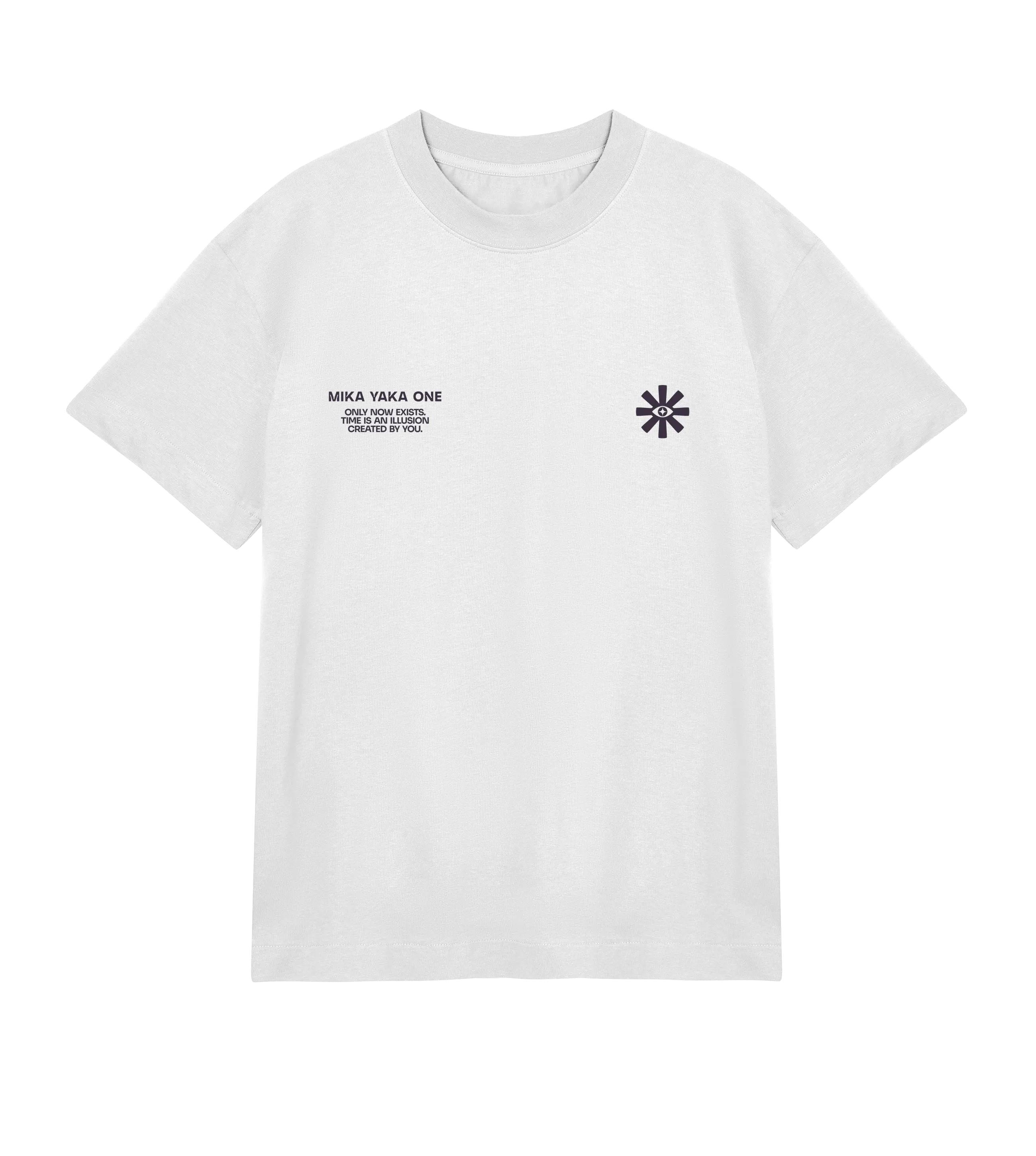 Illusion Concept Boxy T-Shirt White