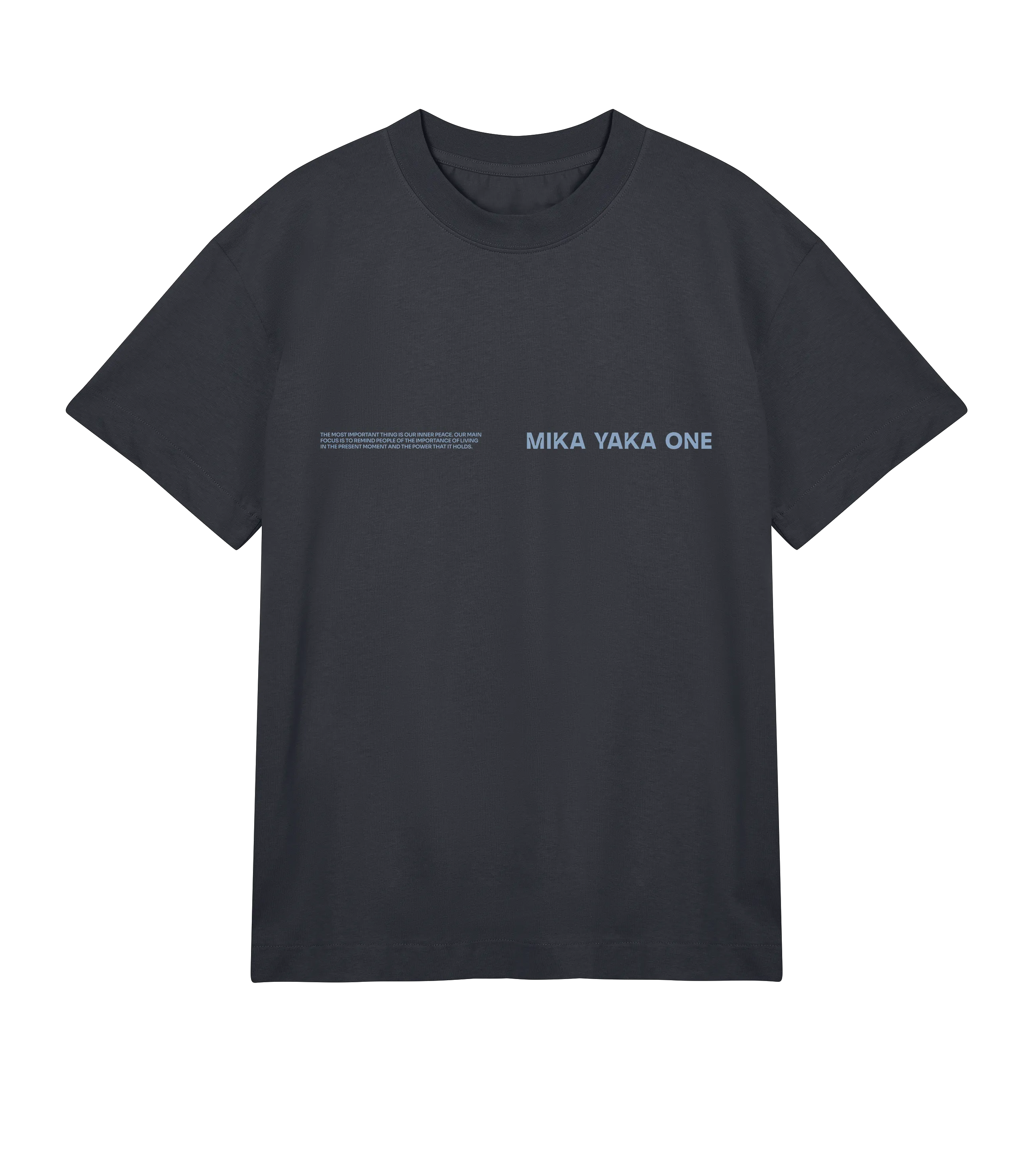 Only Now Exists Tee Black (Blue)