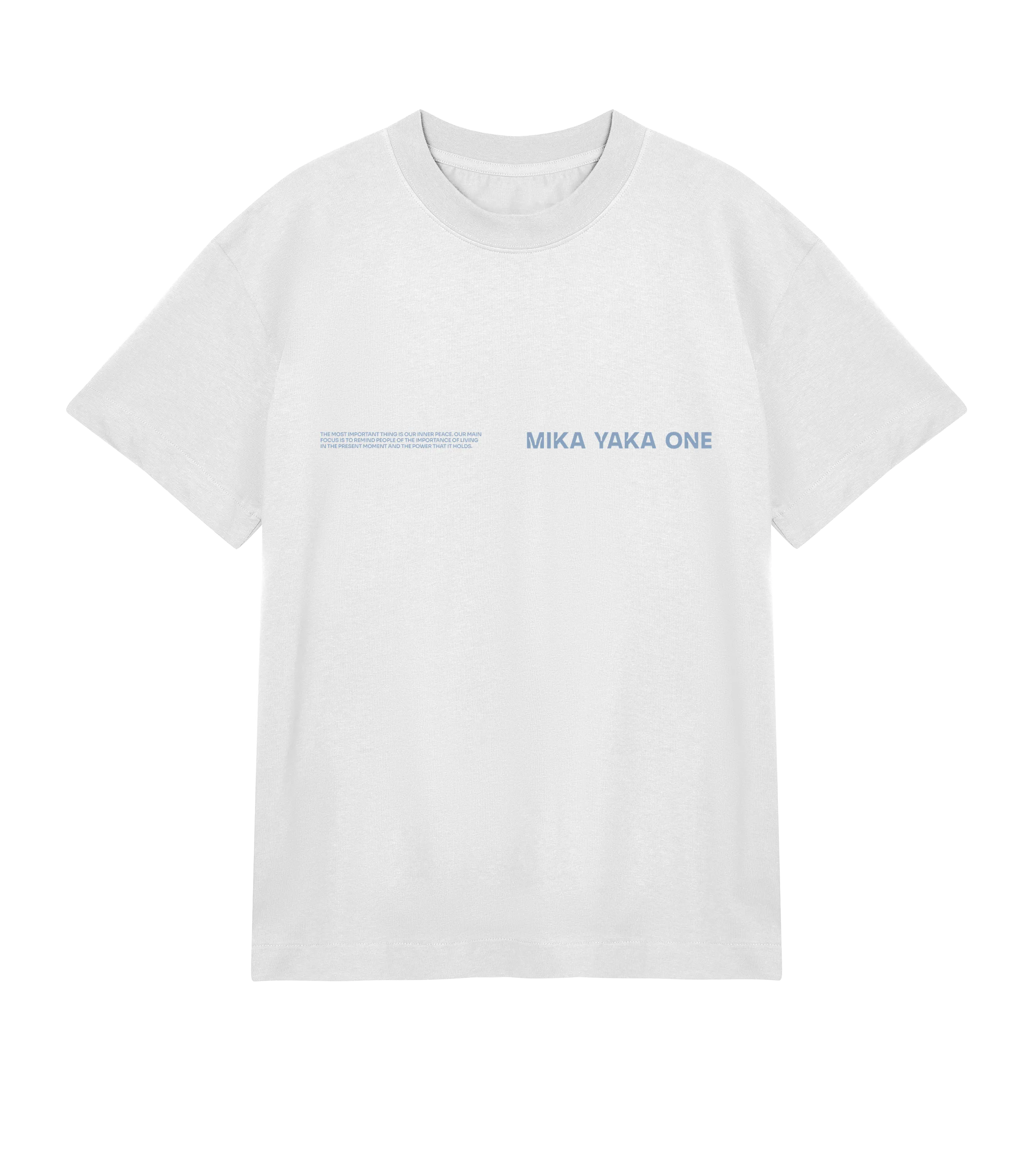 Only Now Exists Tee White (Blue)