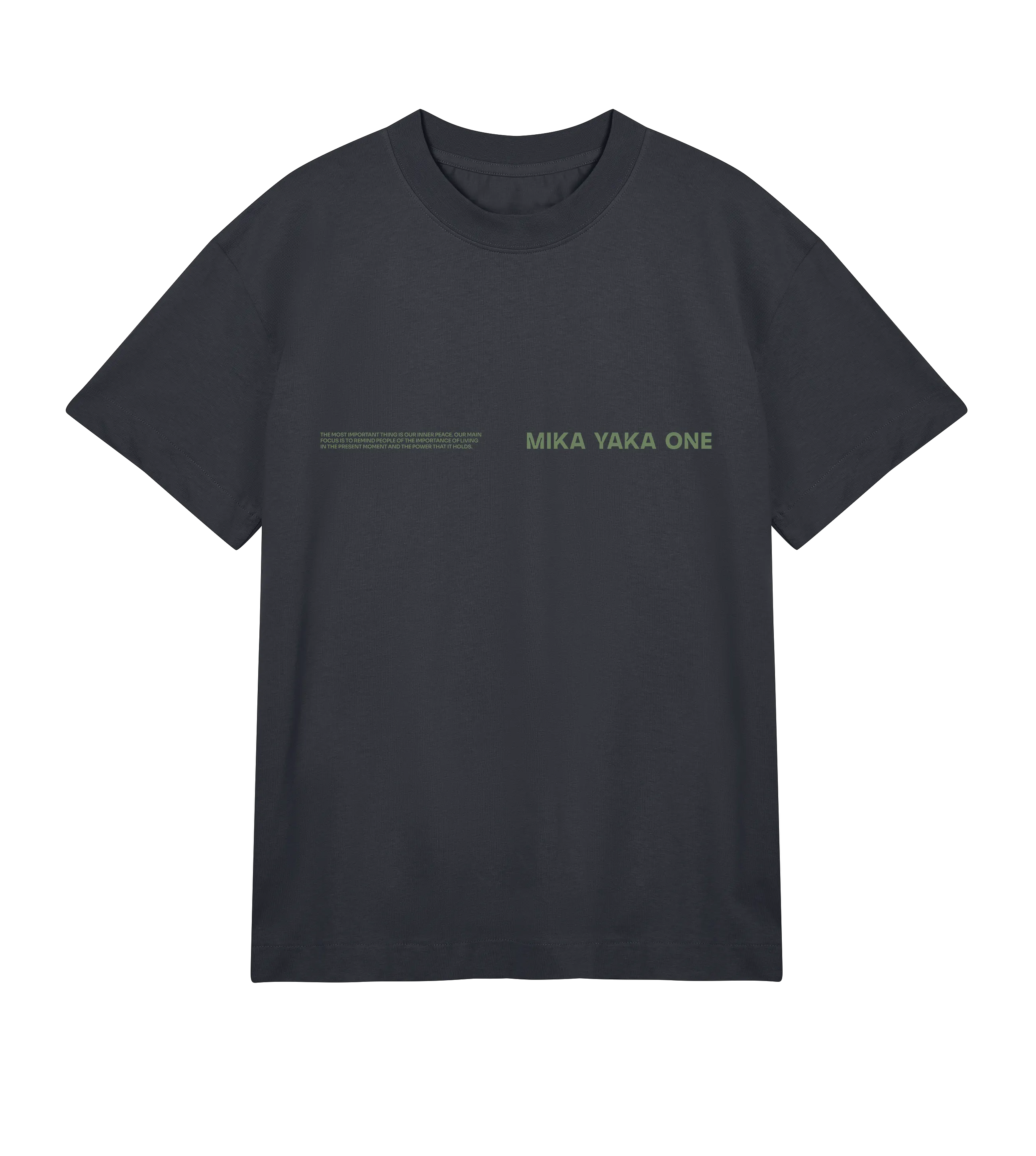 Only Now Exists Tee Black (Olive)