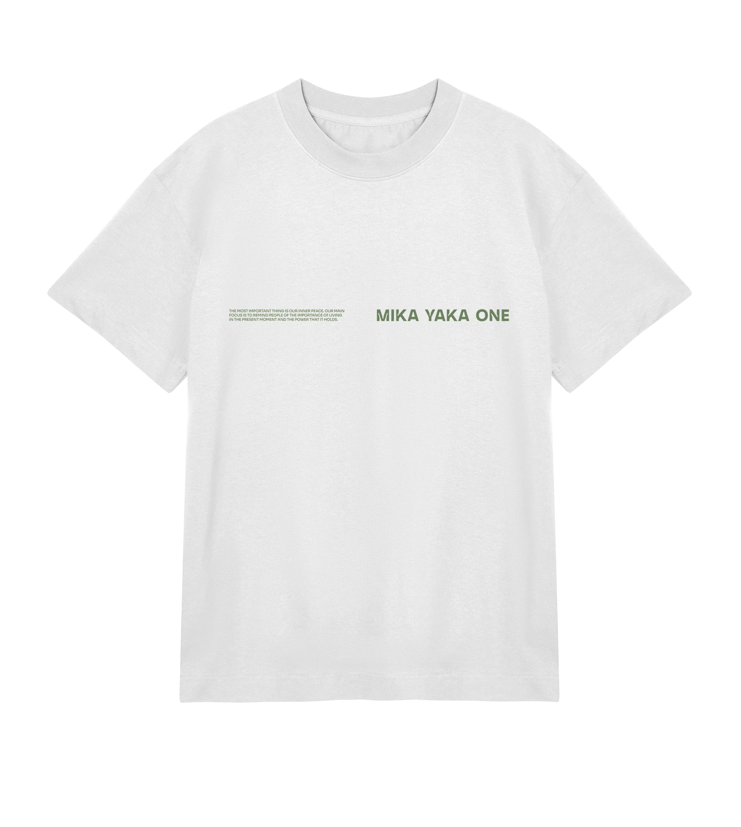 Only Now Exists Tee White (Olive)