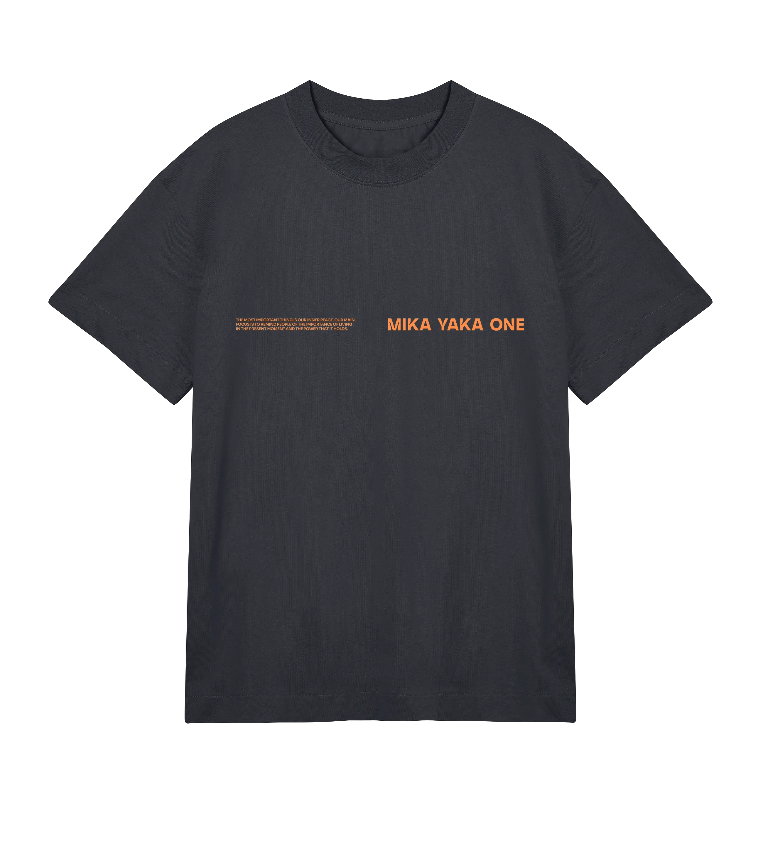 Only Now Exists Tee Black (Orange)