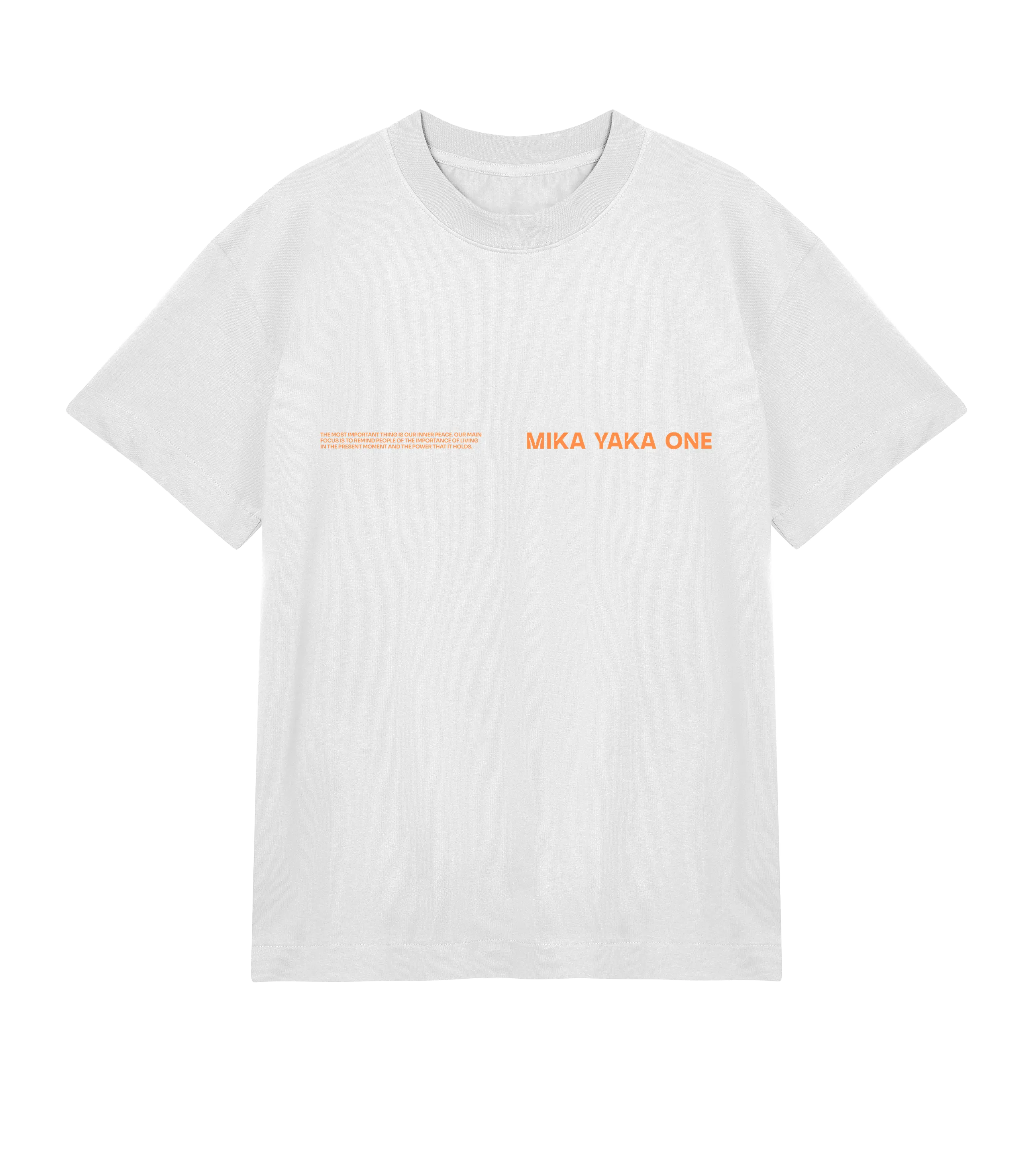 Only Now Exists Tee White (Orange)