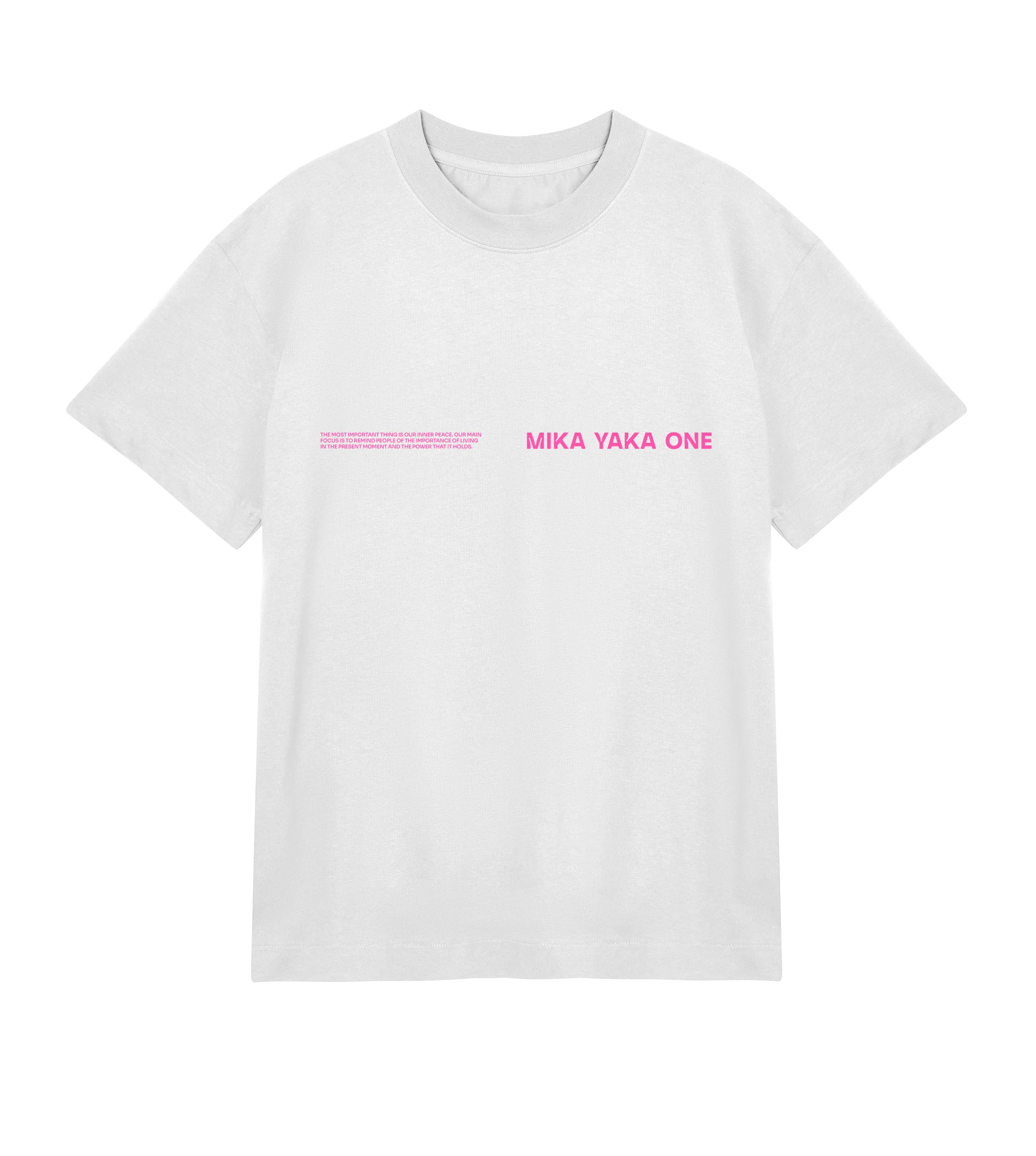 Only Now Exists Tee White (Pink)