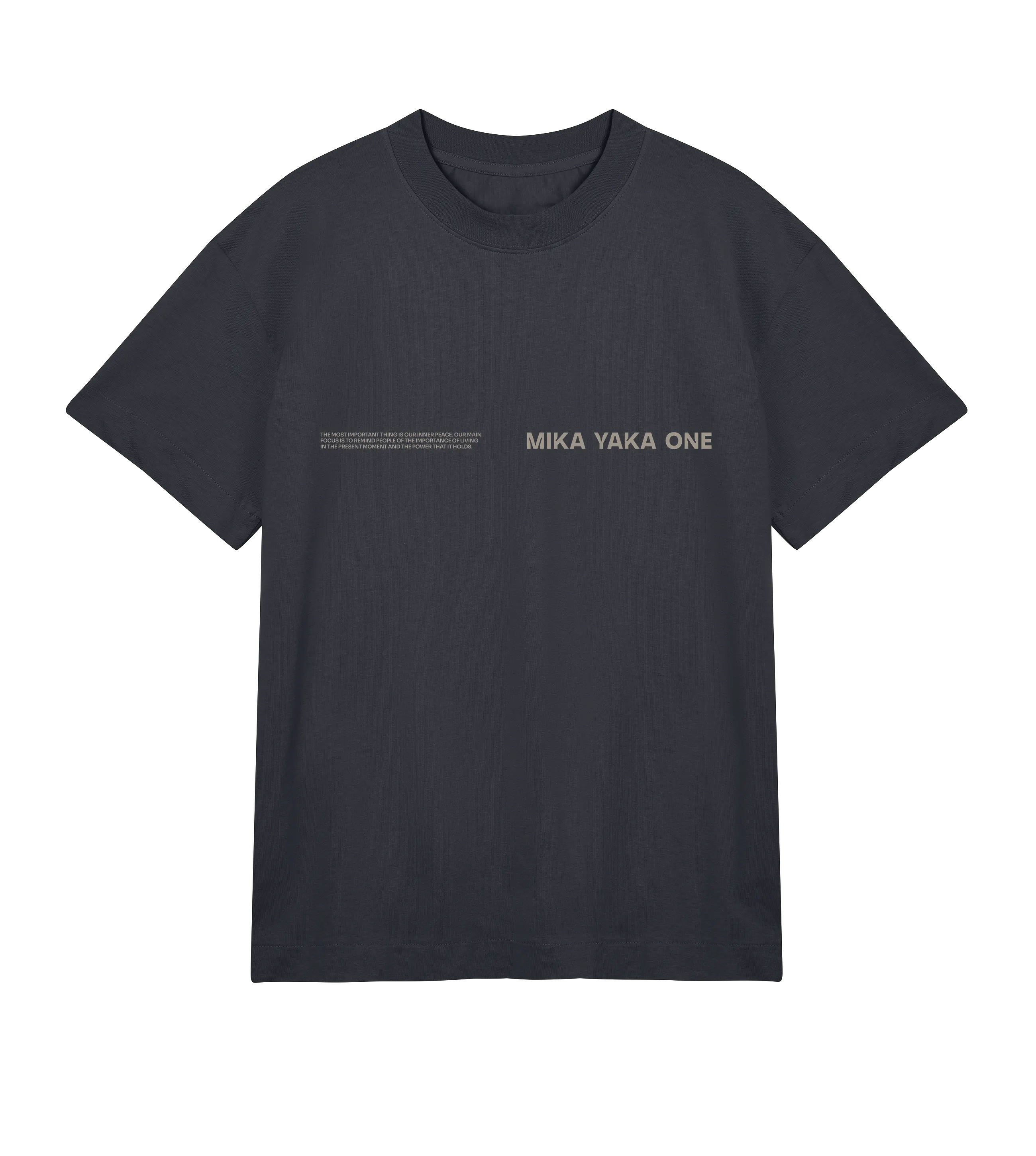 Only Now Exists Tee Black (Sand)